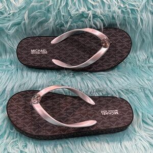 Michael Kors Flip Flops Wedge Sandals Women’s. NEW.